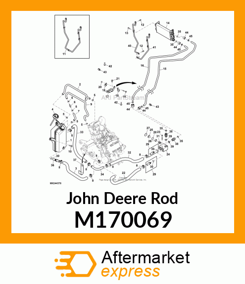 ROD, OIL COOLER MTG RH M170069