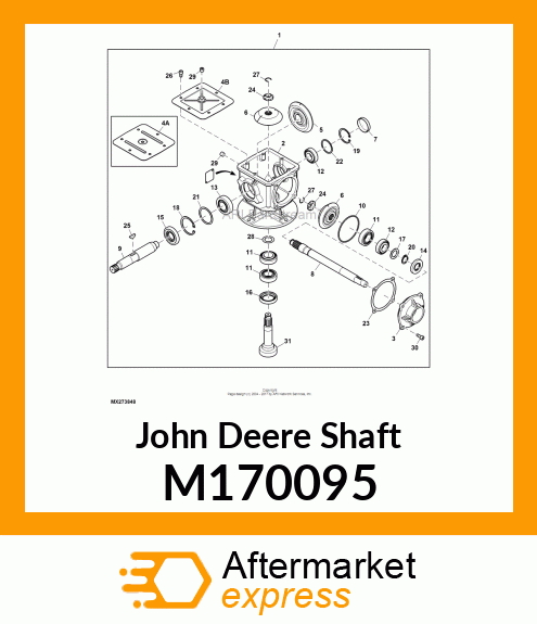 SHAFT, SHAFT, GEARBOX M170095