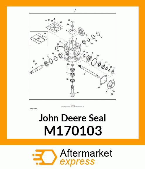 SEAL, SEAL, GEARBOX M170103