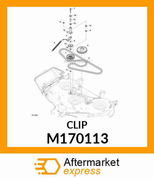 BRACKET, BRACKET BELT SPRING HOOK M170113