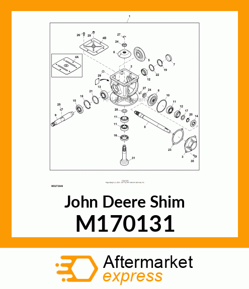 SHIM, SHIM, GEARBOX M170131