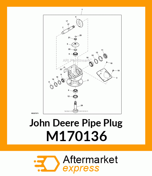 PIPE PLUG, PLUG, GEARBOX M170136