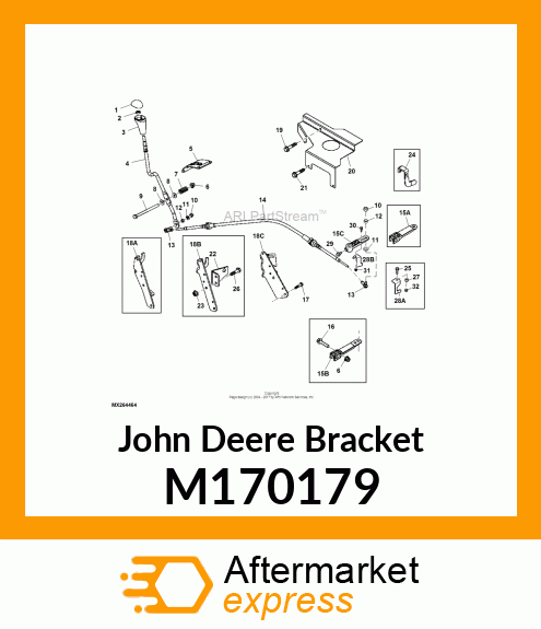 BRACKET, BACKUP ALARM STRIKER M170179