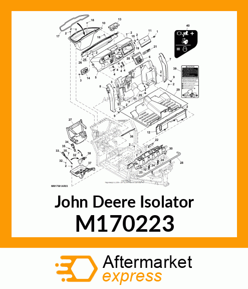 ISOLATOR, SEAL, STORAGE TUB M170223