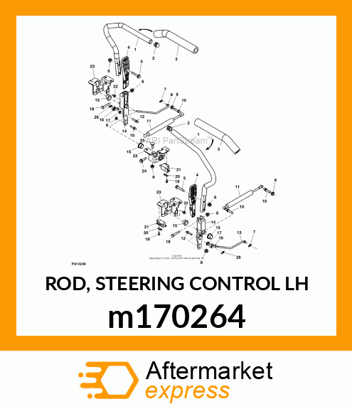 ROD, STEERING CONTROL LH m170264