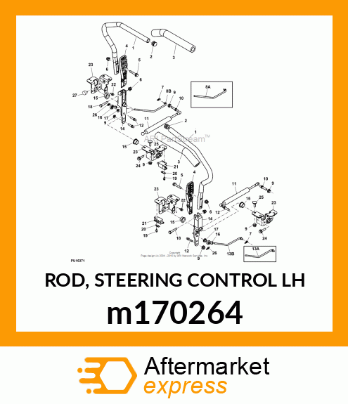 ROD, STEERING CONTROL LH m170264