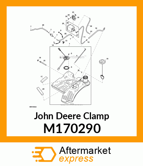 CLAMP, DOUBLE QUICK CLIP M170290