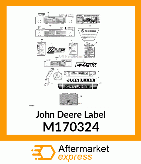 LABEL, KAWASAKI FS730 ENGINE ENGLIS M170324