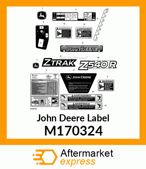 LABEL, KAWASAKI FS730 ENGINE ENGLIS M170324