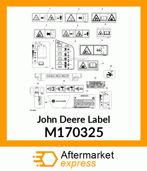 LABEL, KAWASAKI FS730 ENGINE NO TEX M170325