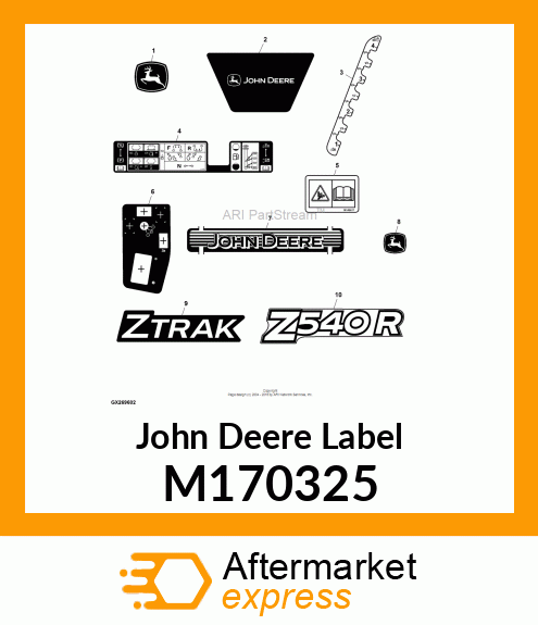 LABEL, KAWASAKI FS730 ENGINE NO TEX M170325