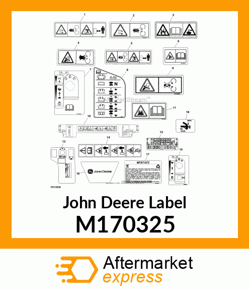 LABEL, KAWASAKI FS730 ENGINE NO TEX M170325