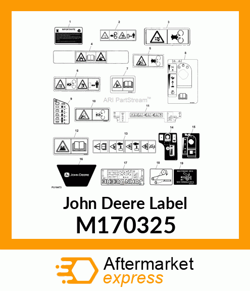 LABEL, KAWASAKI FS730 ENGINE NO TEX M170325