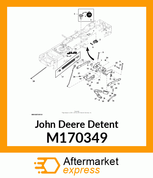 DETENT, DEPTH STOP M170349