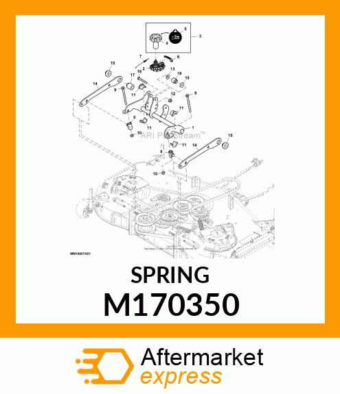 EXTENSION SPRING, DETENT M170350