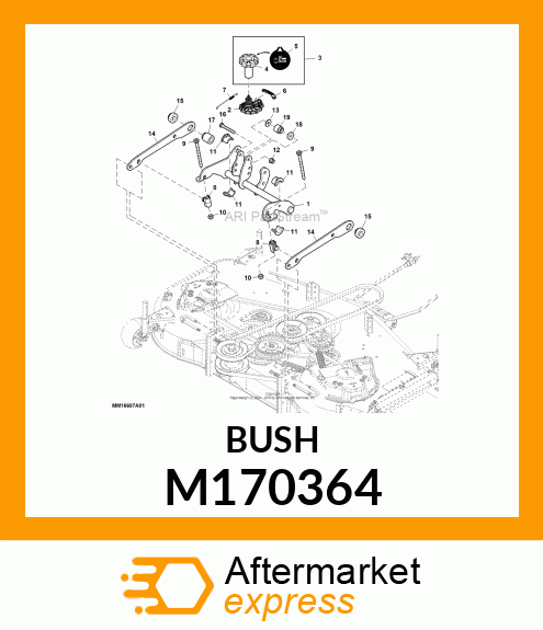 BUSHING, HYDRAULIC LIFT SYSTEM M170364