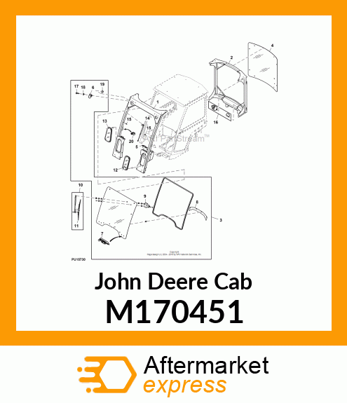 WINDSHIELD SEAL, MY13 X7 CAB M170451