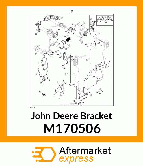 BRACKET, BRACKET, REAR BRAKE/TURN S M170506