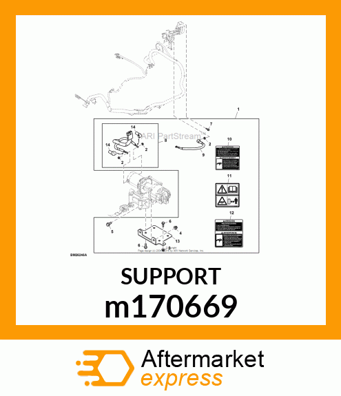 SUPPORT, WINCH FAIRLEAD m170669