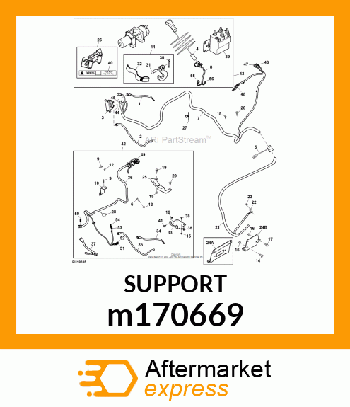 SUPPORT, WINCH FAIRLEAD m170669