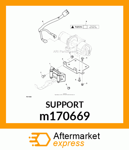 SUPPORT, WINCH FAIRLEAD m170669