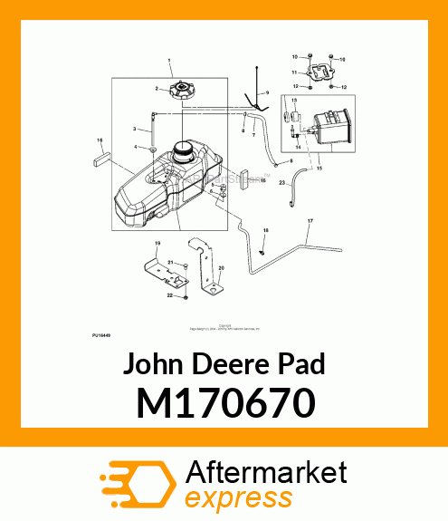 PAD, TANK RETENTION M170670