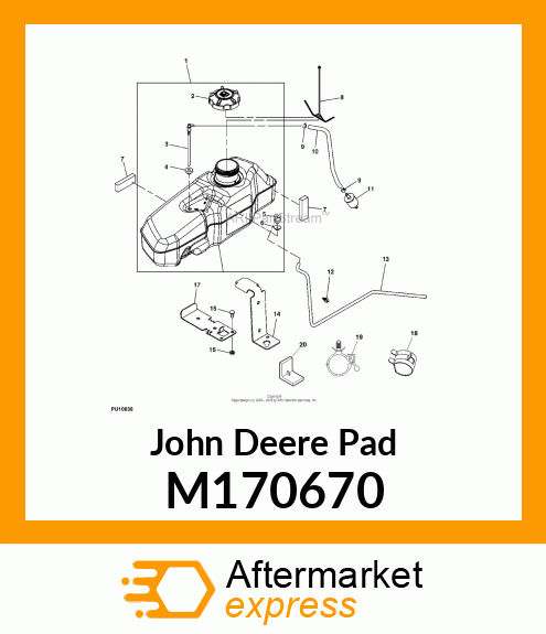 PAD, TANK RETENTION M170670