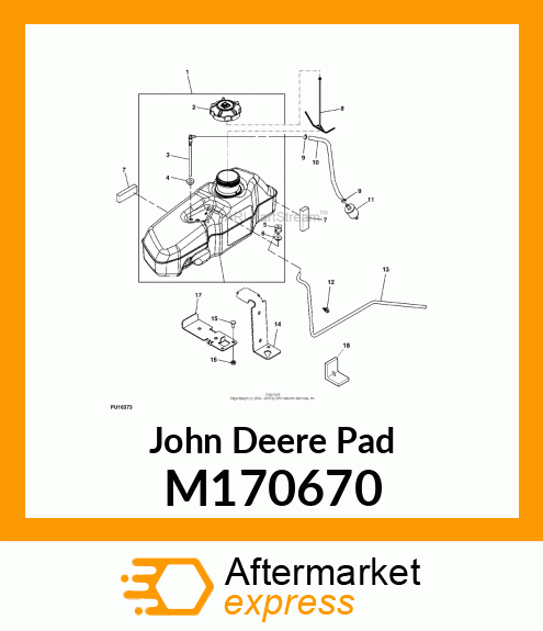 PAD, TANK RETENTION M170670