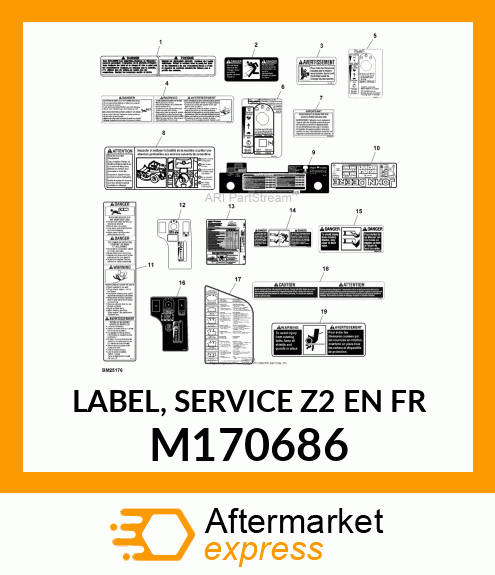 LABEL, SERVICE Z2 EN FR M170686