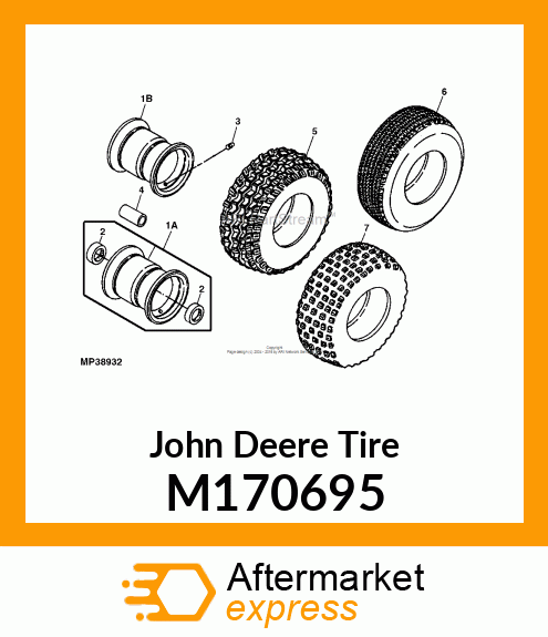 TIRE, TIRE, 22.5X10 M170695