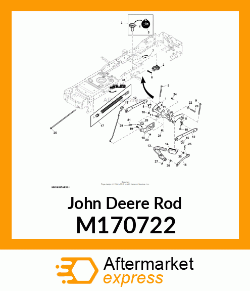 ROD, LIFT LOCK,LIFT SYSTEM COMMON P M170722