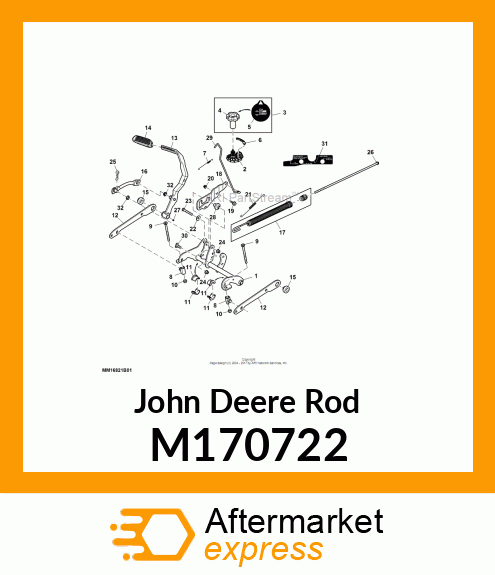 ROD, LIFT LOCK,LIFT SYSTEM COMMON P M170722