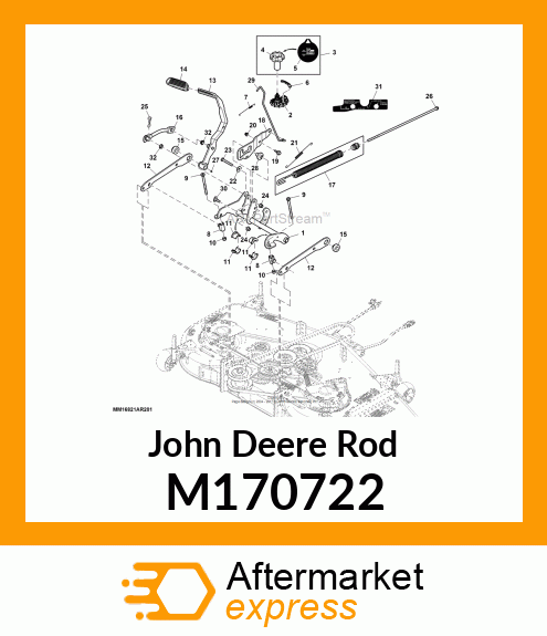 ROD, LIFT LOCK,LIFT SYSTEM COMMON P M170722