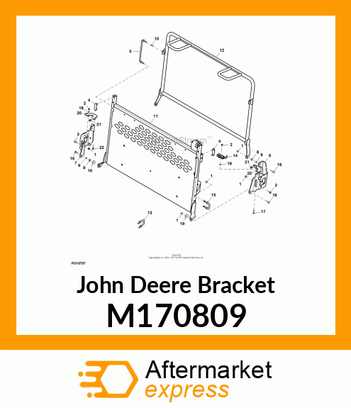 BRACKET, RACK PIVOT LH M170809