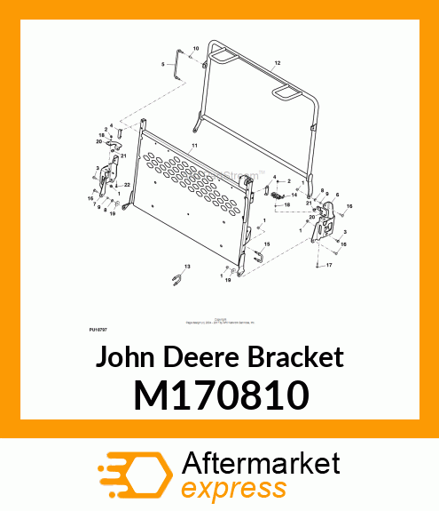 BRACKET, RACK PIVOT RH M170810