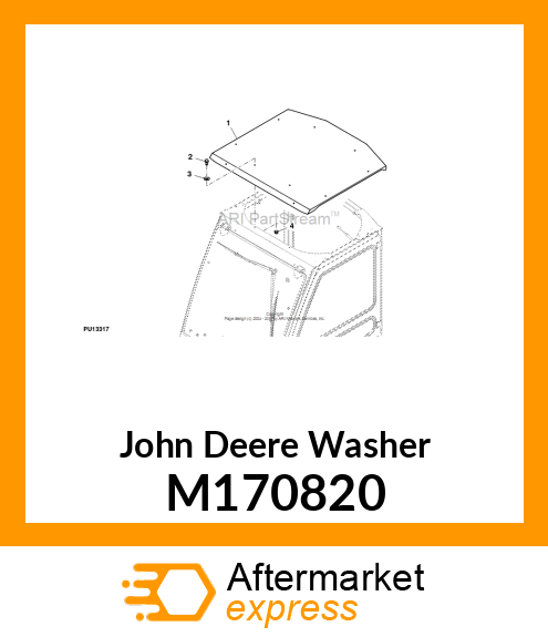 5/16 NYLON FLAT WASHER, X7 CAB M170820