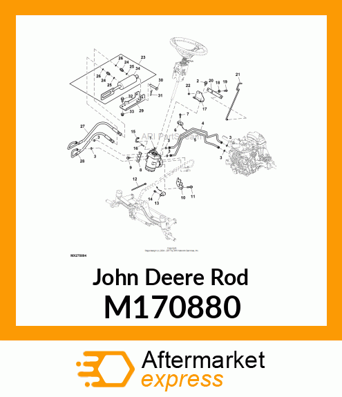 ROD, ROD, SPOOL VALVE M170880