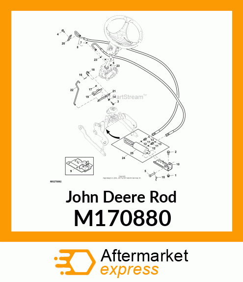 ROD, ROD, SPOOL VALVE M170880