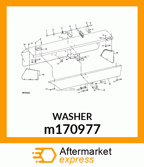 PLATE, LOCKING WASHER m170977