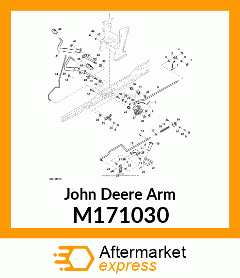 ARM, DIFFLOCK PEDAL M171030