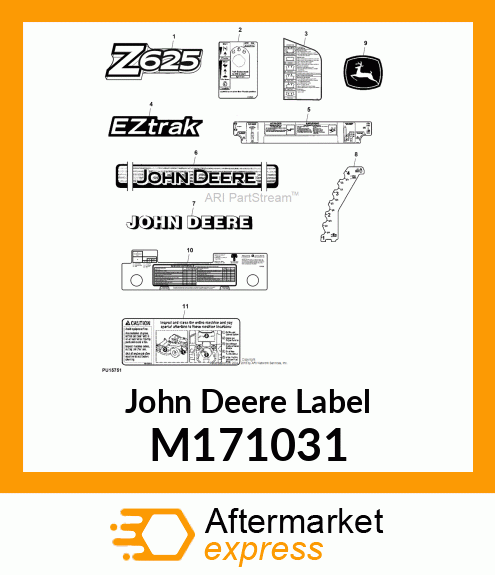 LABEL, SERVICE EZTRAK Z4/Z6 EN M171031