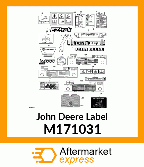 LABEL, SERVICE EZTRAK Z4/Z6 EN M171031