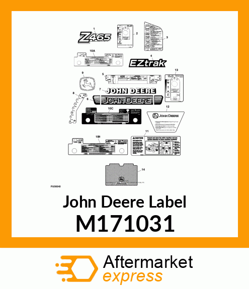 LABEL, SERVICE EZTRAK Z4/Z6 EN M171031