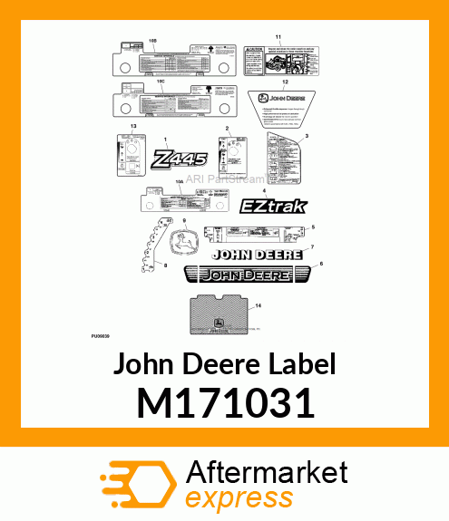 LABEL, SERVICE EZTRAK Z4/Z6 EN M171031