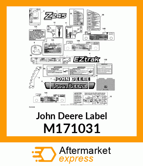 LABEL, SERVICE EZTRAK Z4/Z6 EN M171031