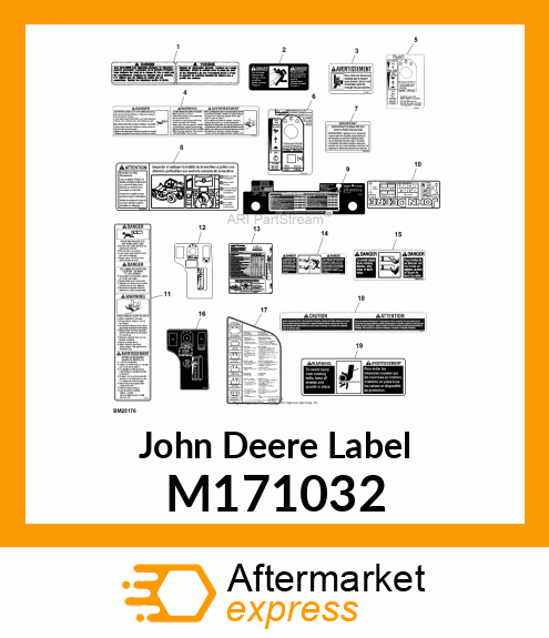 LABEL, SERVICE EZTRAK Z4/Z6 FR M171032