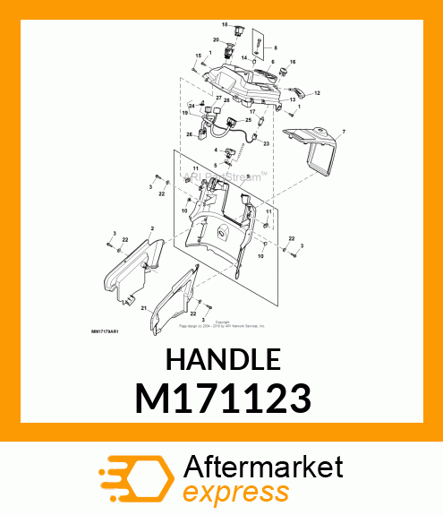 HANDLE, PARK BRAKE M171123