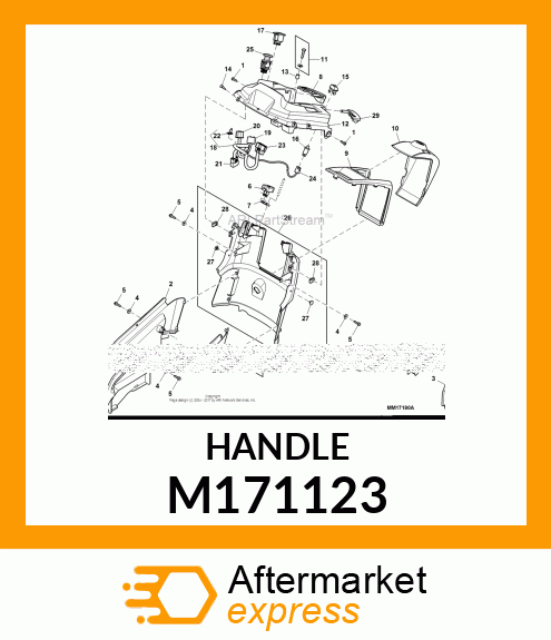 HANDLE, PARK BRAKE M171123