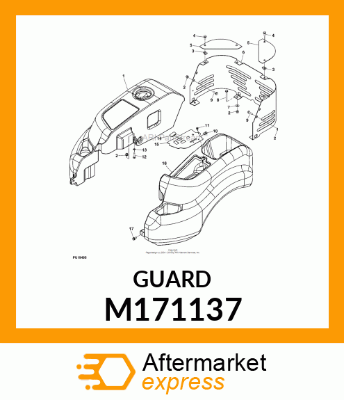 GUARD,ENGINE,LOWER(M171136 PAINTED) M171137