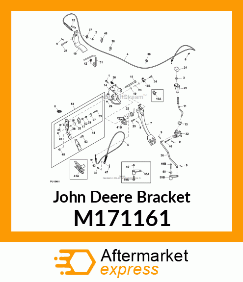 BRACKET, BRAKE, PARK, MOUNTING BRAC M171161